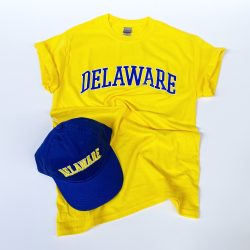University of Delaware Arched Delaware T-shirt - yellow