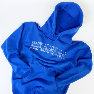 University of Delaware Arched Delaware Hoodie Sweatshirt – Royal ...