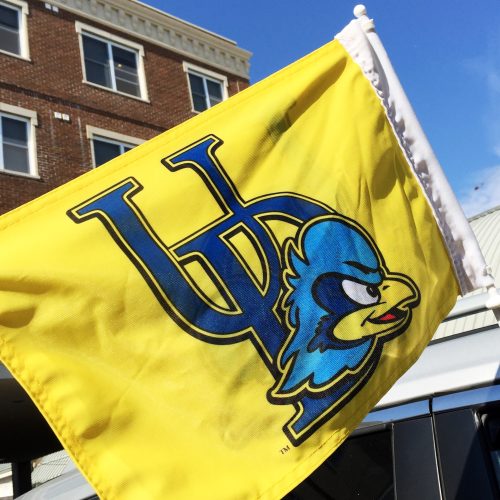 University of Delaware Stacked Athletic Logo Flag – National 5 and 10