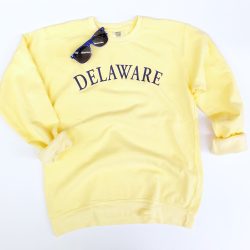 comfort colors yellow sweatshirt