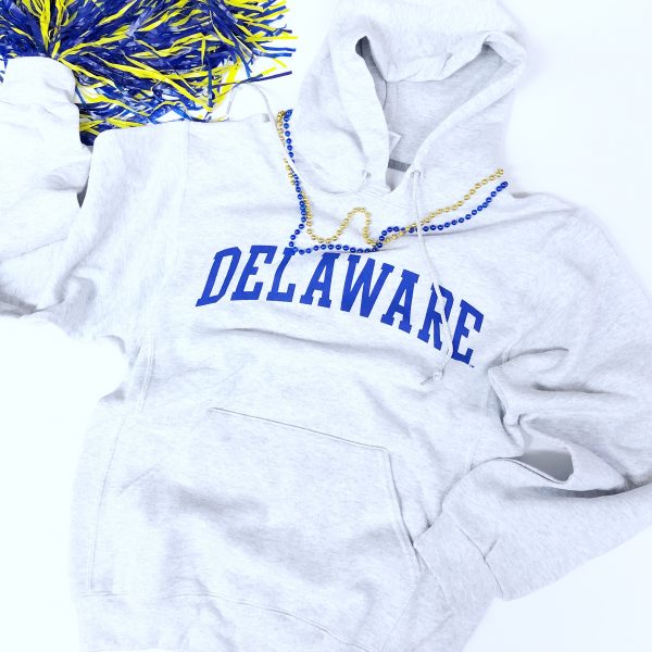 university blue hoodie